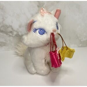 Disney‎ Store 6" Shopping Marie Aristocats Plush Stuffed Toy White Kitten